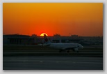 Airport sunset