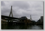 Cable-stayed bridge and swing-up bridge