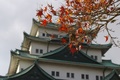 nagoya castle with maple