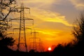 pylon sunset